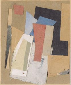 Schwitters, de evenwichtskunstenaar: 'Rode vlek' (1948)