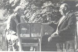 Jan en Han op het buiten van de componist Franz Duschek (1736-1797) nabij Praag