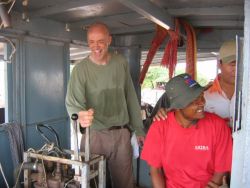 Jerry bedient veerboot