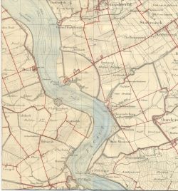 stafkaart rond 1900. nu bijna allemaal haven.