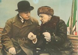 Mussolini en d' Annunzio in 1923