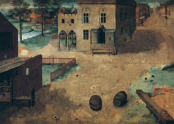 Brueghels Kinderspelen... zonder kinderen. &nbsp;