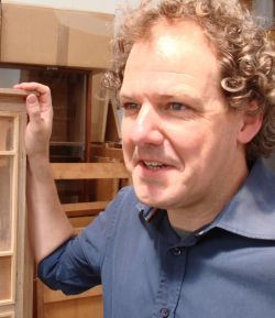 Frank in het atelier