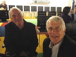 Boudewijn en Kees van Kooten, woensdag&nbsp;in Rotterdam