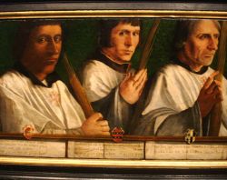 de Utrechtse Jeruzalembroederschap in 1525-1527, links Van Scorel