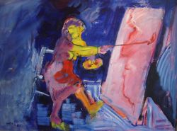 Schilderen - Paula Thies, zelfportret (terug te vinden op de wand van Jaap)