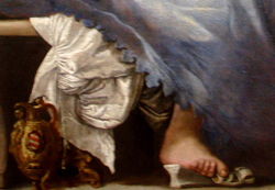 Bathseba's schoen en voet..