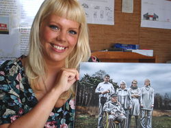 Kirsten met de familie