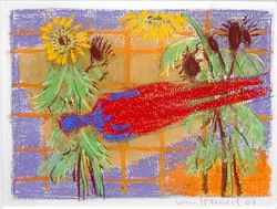 Frank van Hemert - studie in krijt voor ''Und die Frauen warten'' (2003)