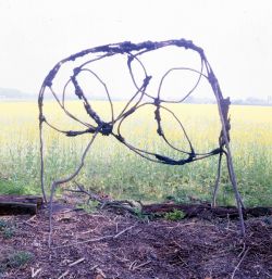 'My testicle washing line.' (2011) uit de Yellow Series
&nbsp;